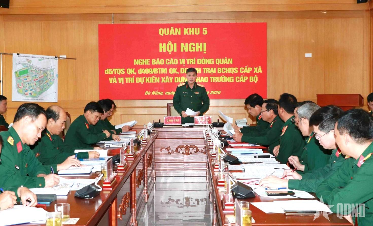 Quân khu 5 dự kiến quy hoạch vị trí đóng quân một số đơn vị